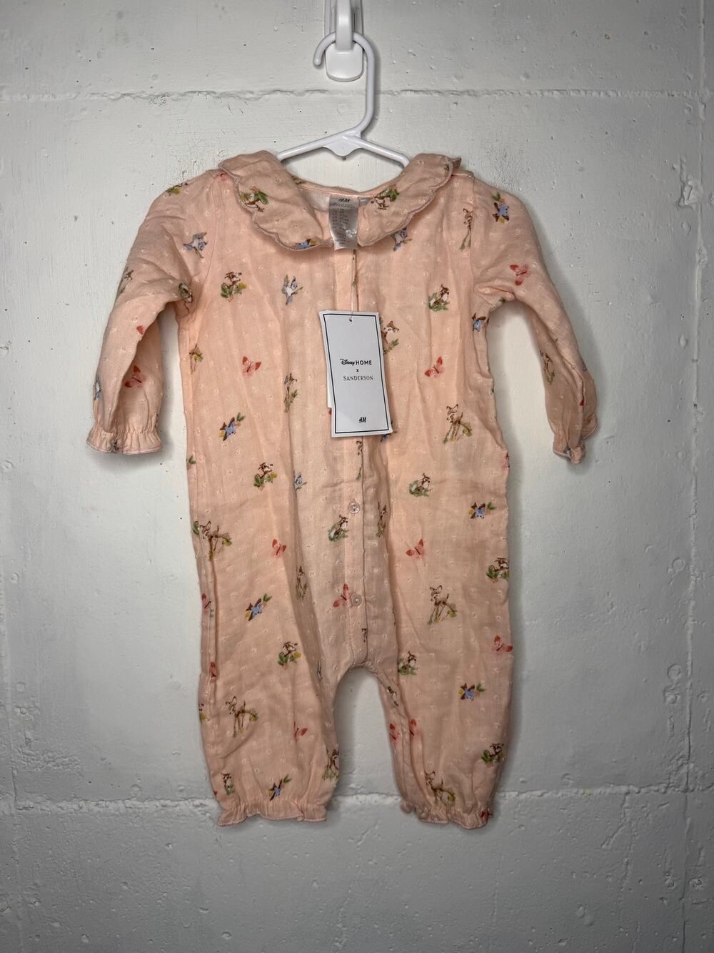 NEW H&M Sanderson Disney Bambi Cotton Romper 6 Months